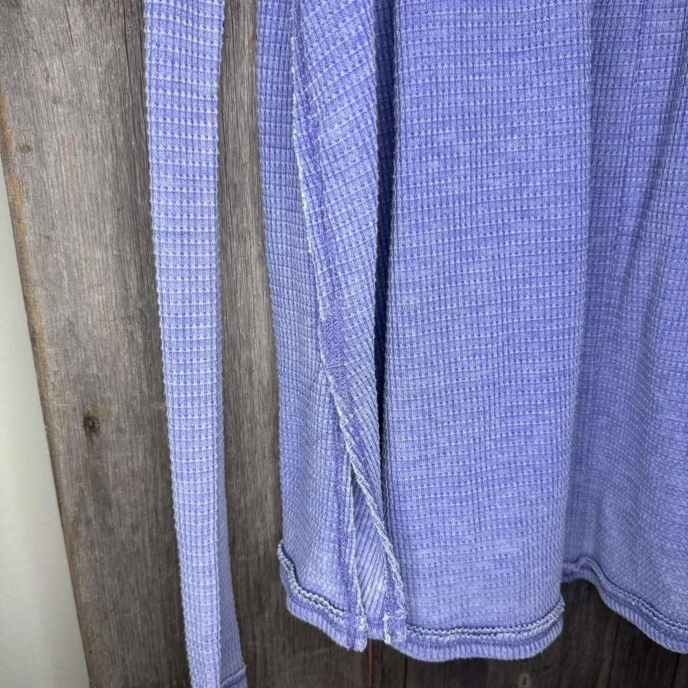 Free People Kai Henley Thermal Top in Purple XS